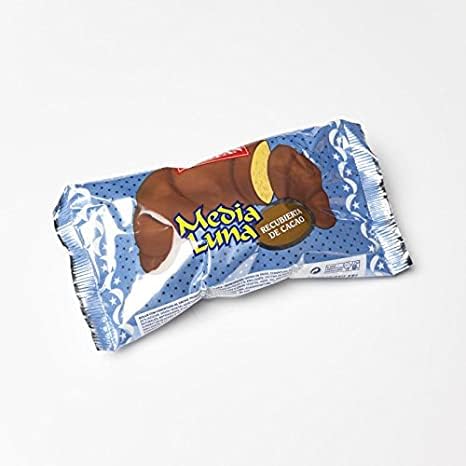 Media Luna Chocolate Cropan - Pack de 12 Medias Lunas Recubiertas de Chocolate