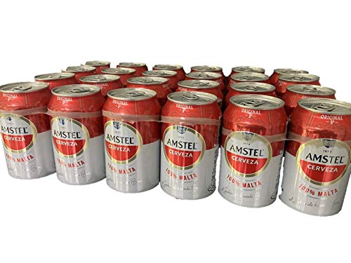 Cerveza Amstel 100% Malta 330 ml. Pack 24 Latas (nueva imagen)