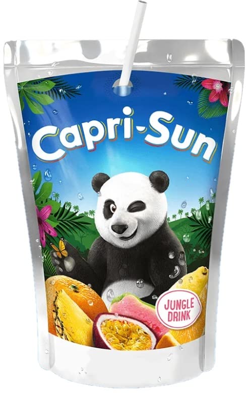 Capri-Sun Jungle - Bebida de Frutas Zumo Natural (4 x 10 de 0,2L) - Deliciosa Mezcla de Frutas Tropicales Sin Conservantes