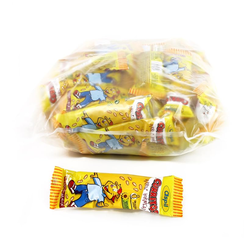 BOLSITAS CURRITOS ARROZ INFLADO JAMON ASPIL 50 UNIDADES