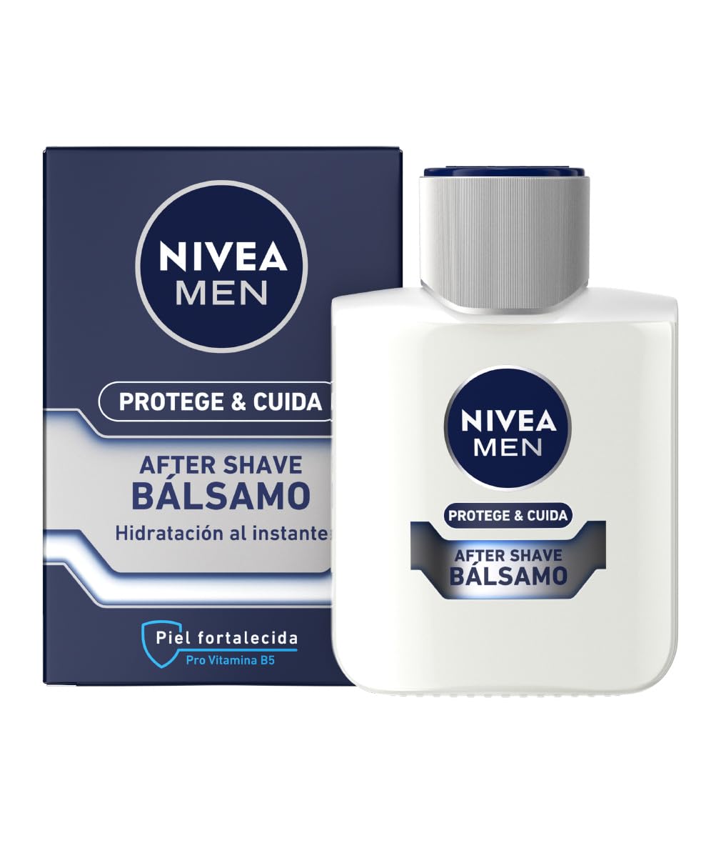 NIVEA MEN Pack Cuidado Completo Neceser, Set de regalo para hombre con crema facial (1 x 75 ml) crema hidratante todo el cuerpo (1 x 150 ml), b?lsamo after shave (1 x 100 ml), desodorante (1 x 100 ml)