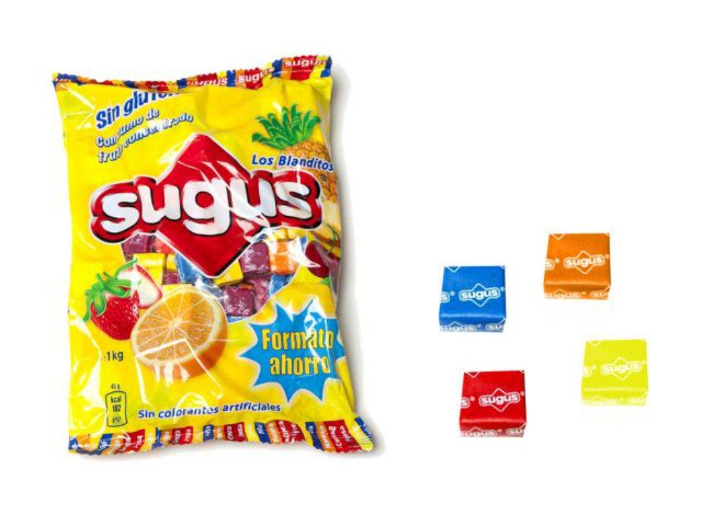 Lote de 2 kilos de Caramelos Sugus