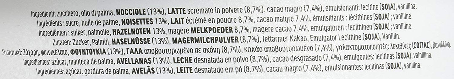 Nutella Formato familiar, sabor Cacao, 3 kg (paquete de 2)