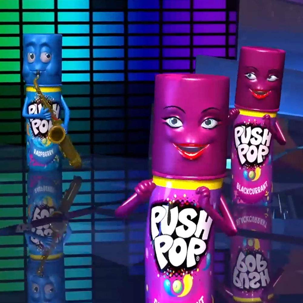 MIGUELAÑEZ caramelo duro push up sabor fresa , 15 gr ( Paquete de 20)