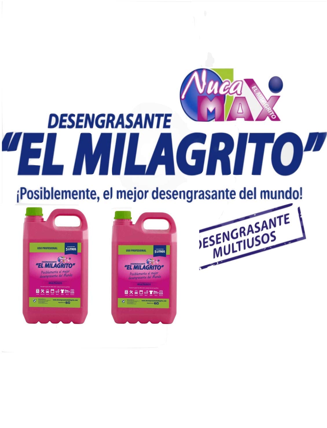 EL MILAGRITO Pack 2 DE 5 litros