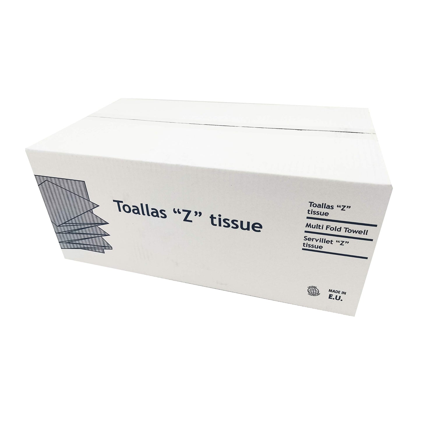 Toalla Papel Secamanos Tejido Zig Zag, Laminadas Doble Capa, Caja 3000 Unidades