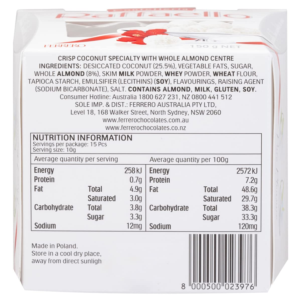 Raffaello Coco T15 150 x 6