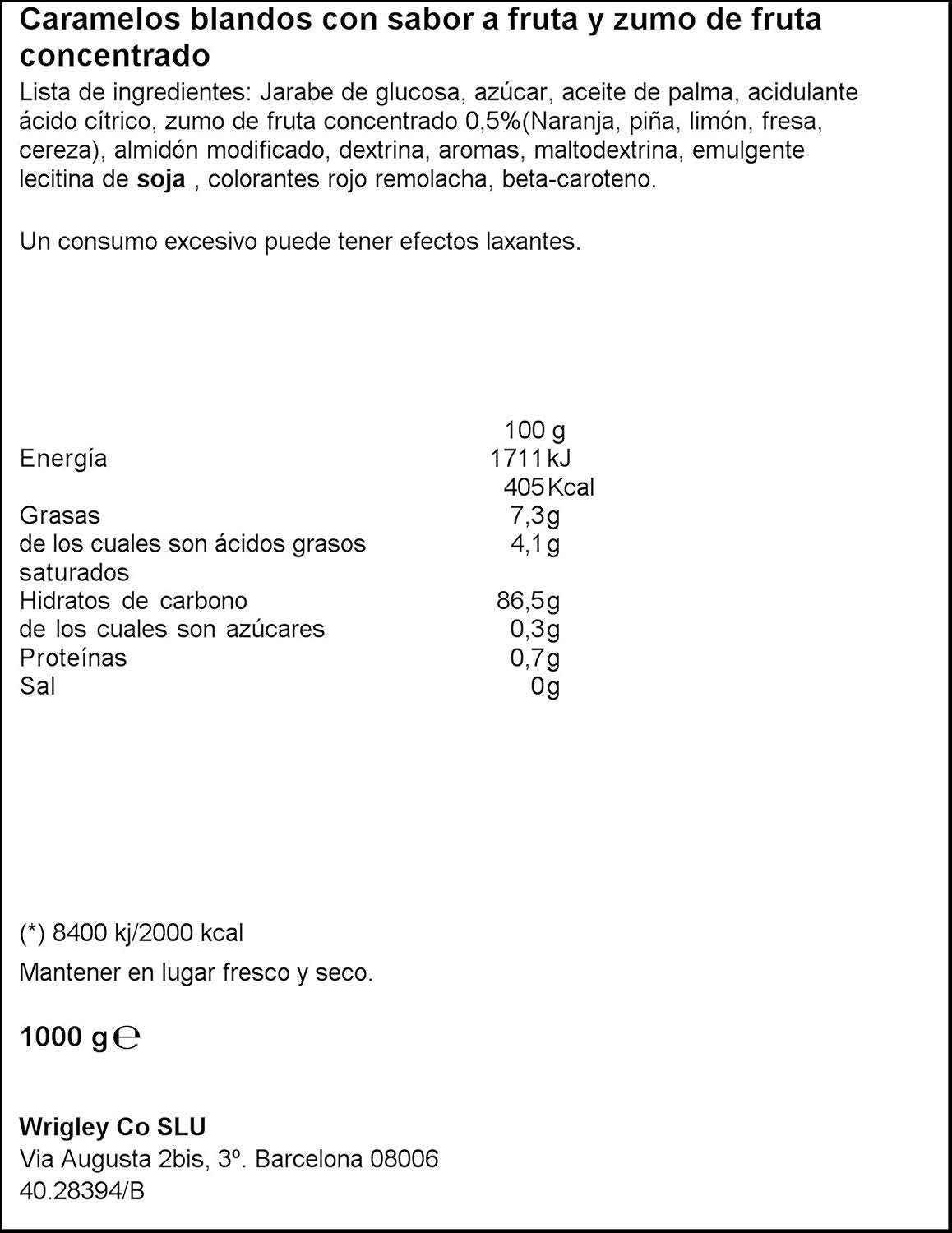 Sugus MEGAPACK de 10Kg de Caramelos Sugus Masticables de sabores - 10x Bolsas de 1KG de Sugus Caramelos Masticables - ENVIO 24/48h