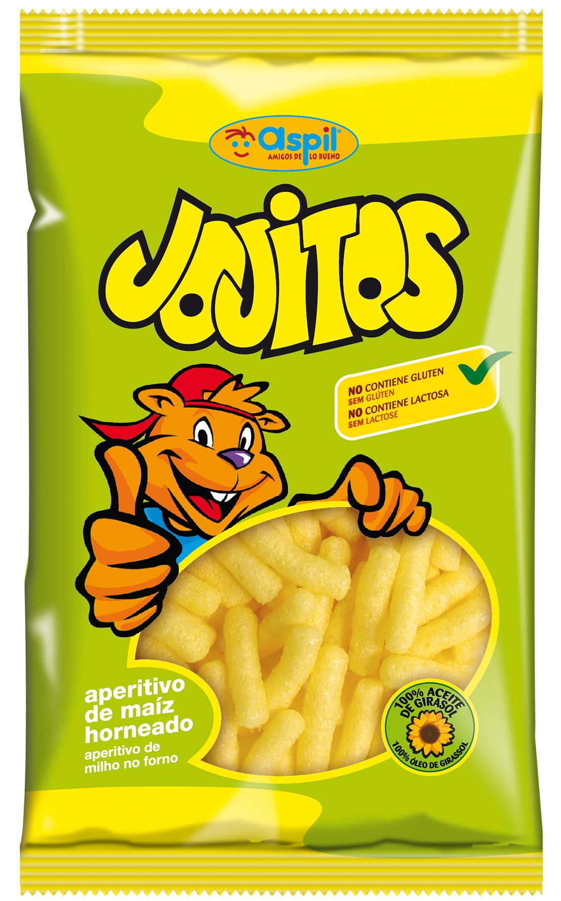 Jojitos - aperitivo de maíz horneado aspiljojitos (100 bolsitas x 7 grms)