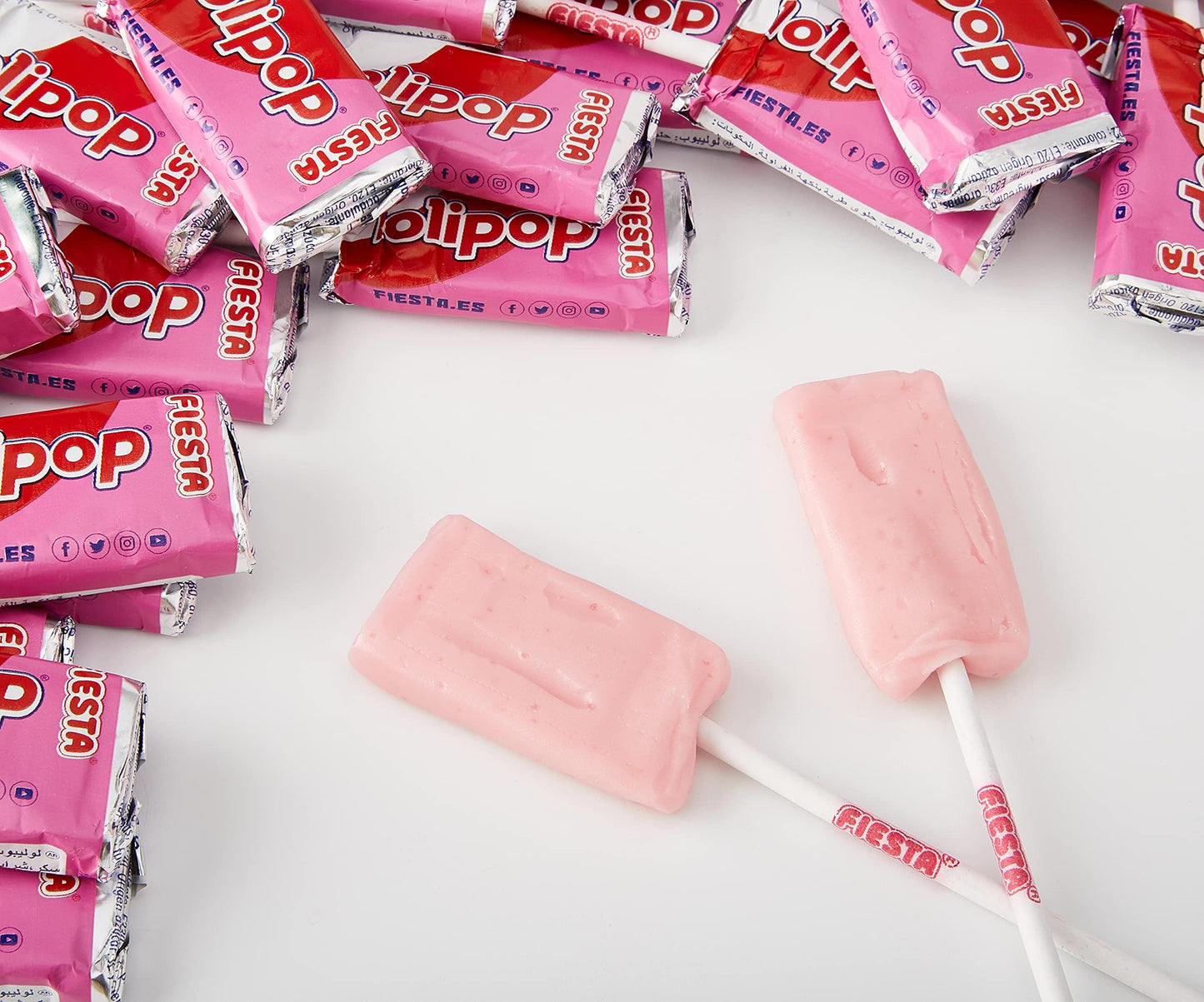 Piruletas Corazón, Chupa Koyak Cereza, Piruleta Lolipop Fiesta 20u (Lolipop 20 Unidades)