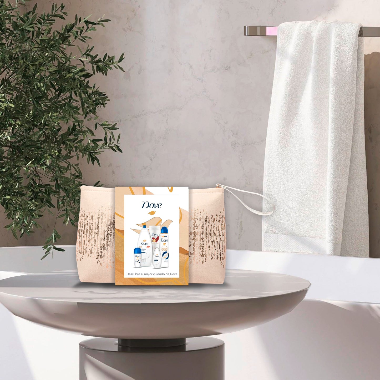 Dove Neceser Mujer Set Regalo Cuidado e Hidratación para tu piel 5 productos