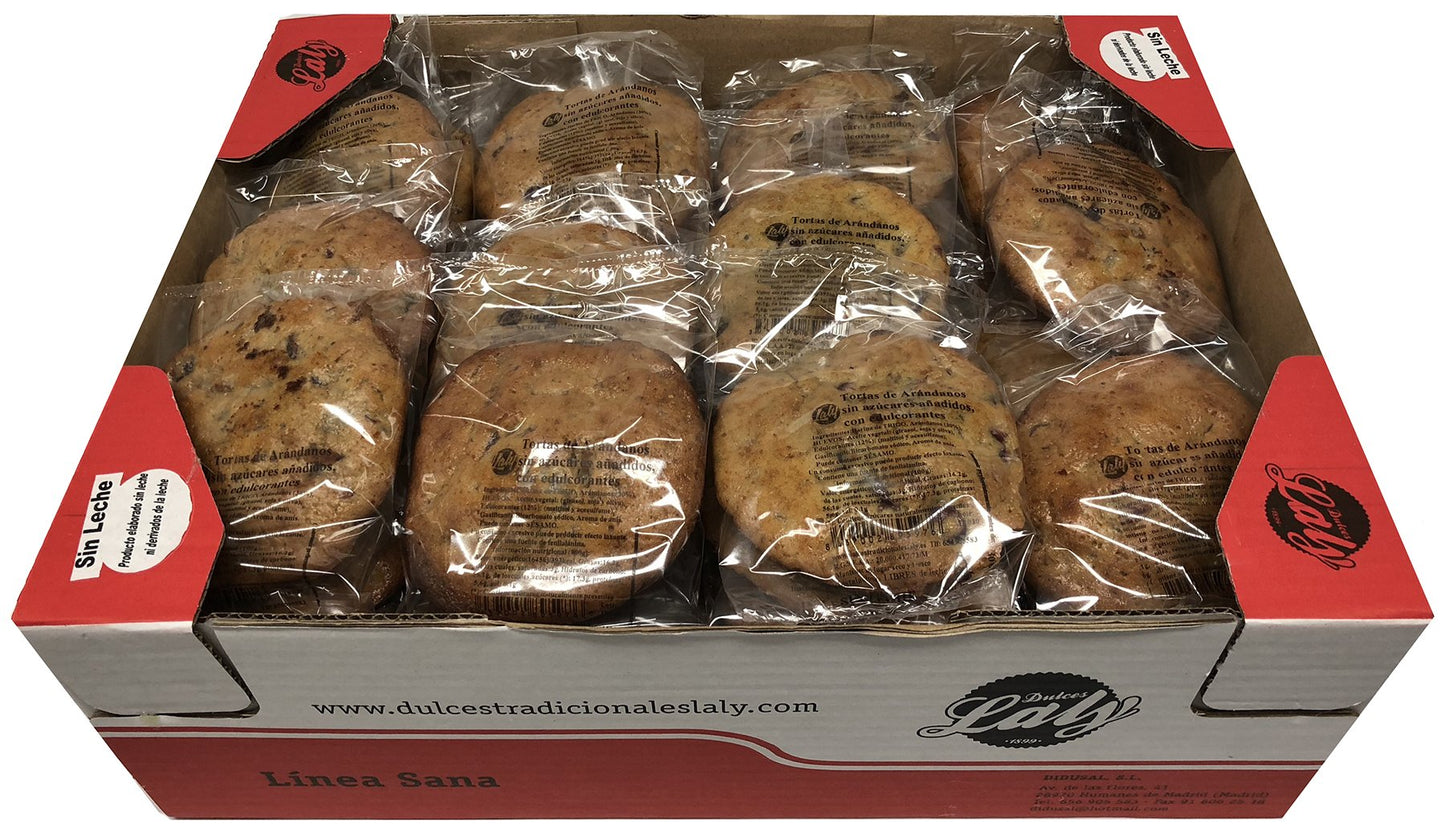 Tortas de Arándanos Sin Azúcar y Sin Lactosa