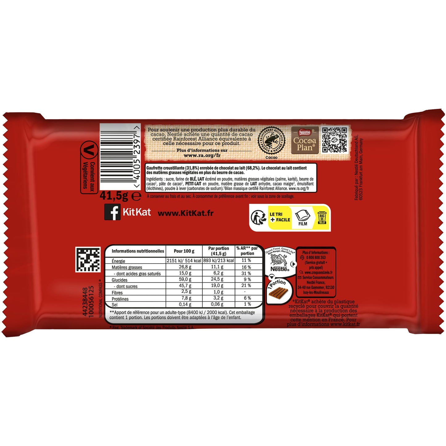 KITKAT Pack de barras chocolates - 36x 41,5 g