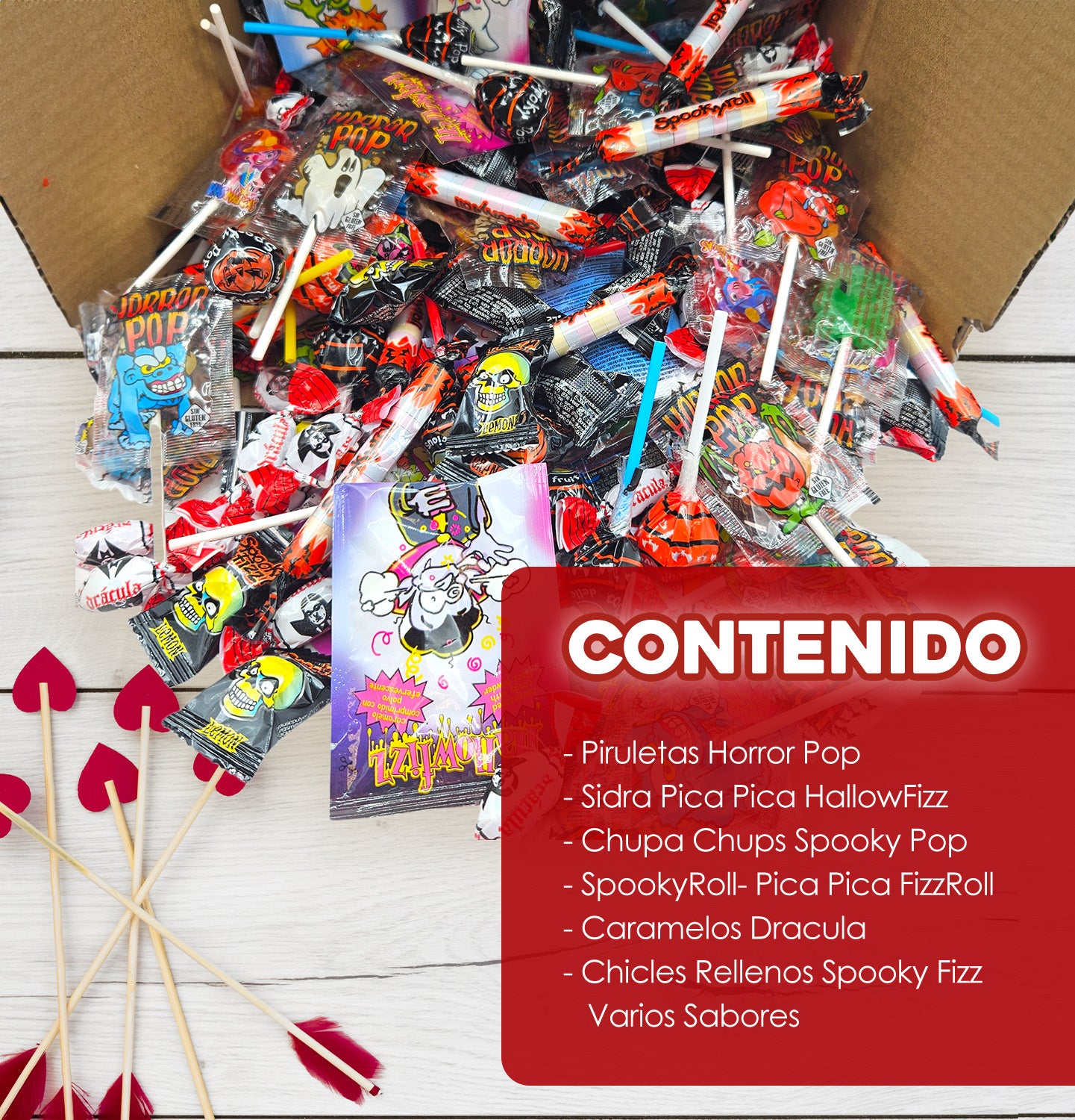 +150 Chuches Surtidas - Caja de Caramelos y Golosinas para Regalar + 1,3 Kg