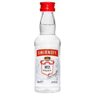 Smirnoff Vodka Miniatures 5 cl (Pack of 12)