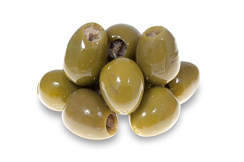 Aceitunas Rellenas de Anchoa - Lata de 1,4 kg - Aceitunas Rellenas Anchoa Gran tamaéo Excelencia