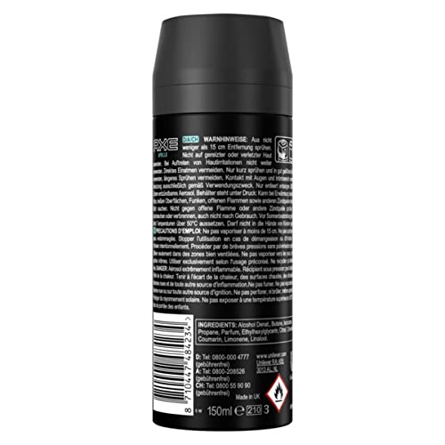 Axe Desodorante Spray Collision Leather & Cookies sin aluminio 150 ml