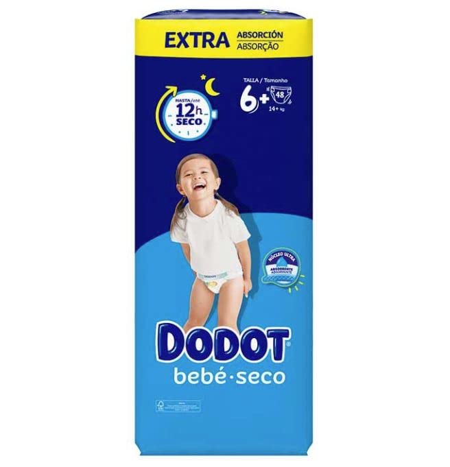 Dodot Bebé Seco Extra - Jumbo Pack Talla 6-48 uds.