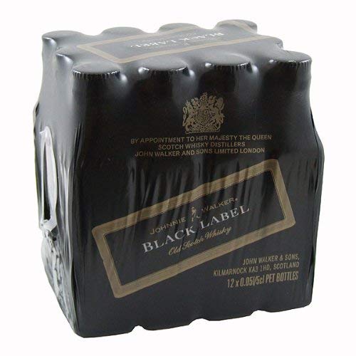 Johnnie Walker Black Label Blended Whisky 5cl Miniature - 12 Pack