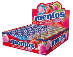 Mentos Strawberry mix, 20 x 37.5 g