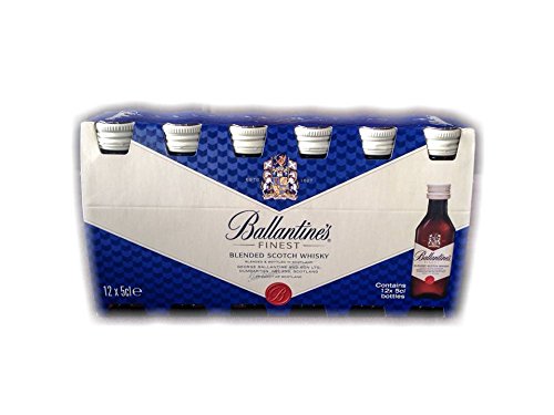 Pack 12 botellitas whisky Ballantine's 50ml miniatures