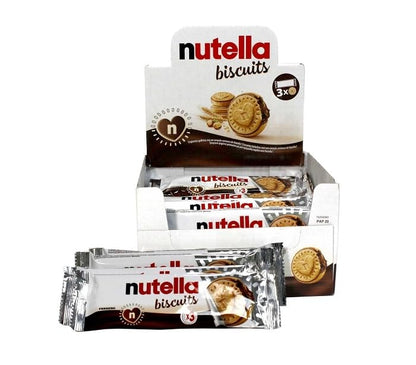 Nutella Biscuits T3 - Caja 28 paquetes - 3 Galletas Nutella Biscuits en Cada Paquete - Nutella Buscuits