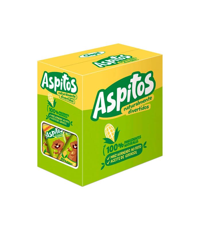 Gusanitos de Maiz Aspitos - Aspil - Super Aspitos Natural - Caja con 75 unidades