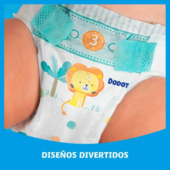 Dodot Bebé Seco Extra - Jumbo Pack Talla 3-66 uds.