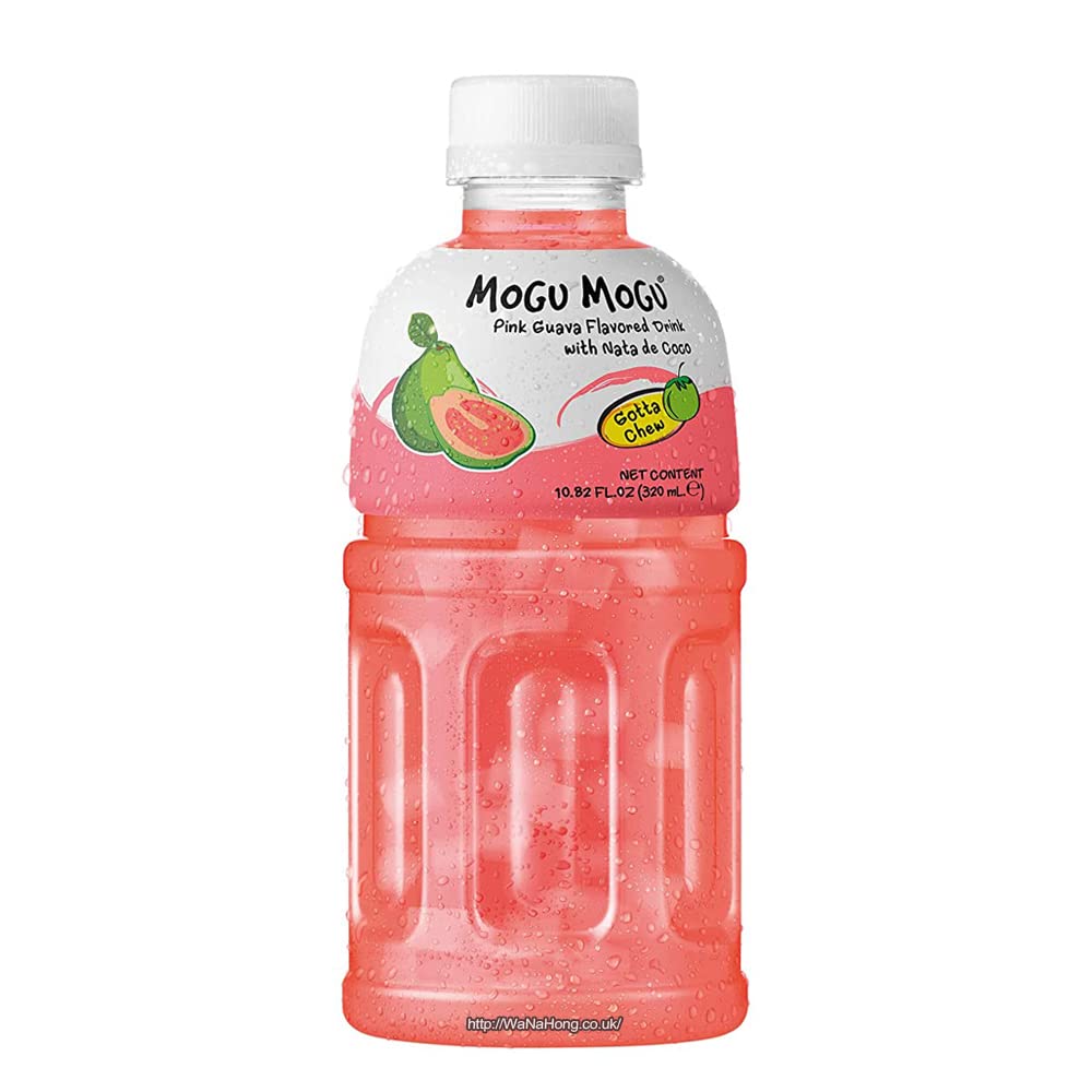 MOGU MOGU Zumo de frutas surtido con Nata de Coco 320 ml (24 botellas) | Sabores mixtos seleccionados por WaNaHong