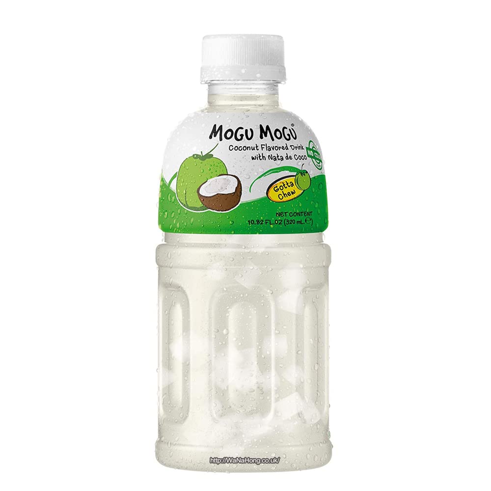 MOGU MOGU Zumo de frutas surtido con Nata de Coco 320 ml (24 botellas) | Sabores mixtos seleccionados por WaNaHong