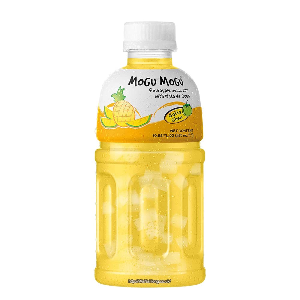 MOGU MOGU Zumo de frutas surtido con Nata de Coco 320 ml (24 botellas) | Sabores mixtos seleccionados por WaNaHong