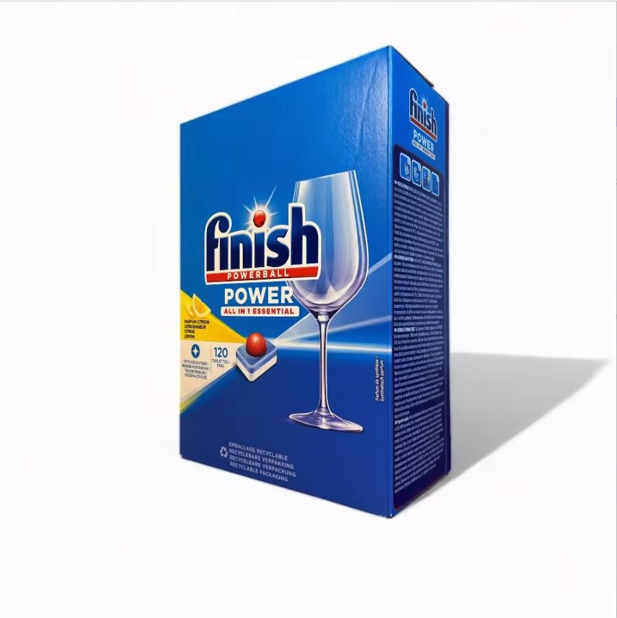 Finish Tabletas Lavavajillas Power All-in-1 Lemon 120 piezas