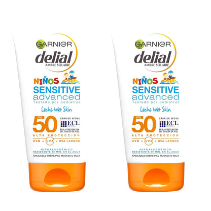 Protector Solar Delial Kids - IP50 - Pack de 2 Unid - Tubo 150 ml - Delial Ni?os Sensitive Advanced