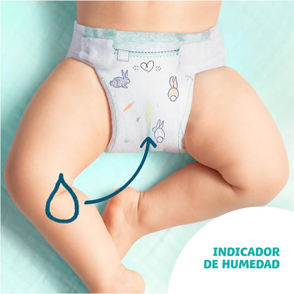 Dodot Pañales Bebé Cuidado Total Talla 4 (9-14 kg), 120 Pañales, Suave Protección de la Piel de Dodot