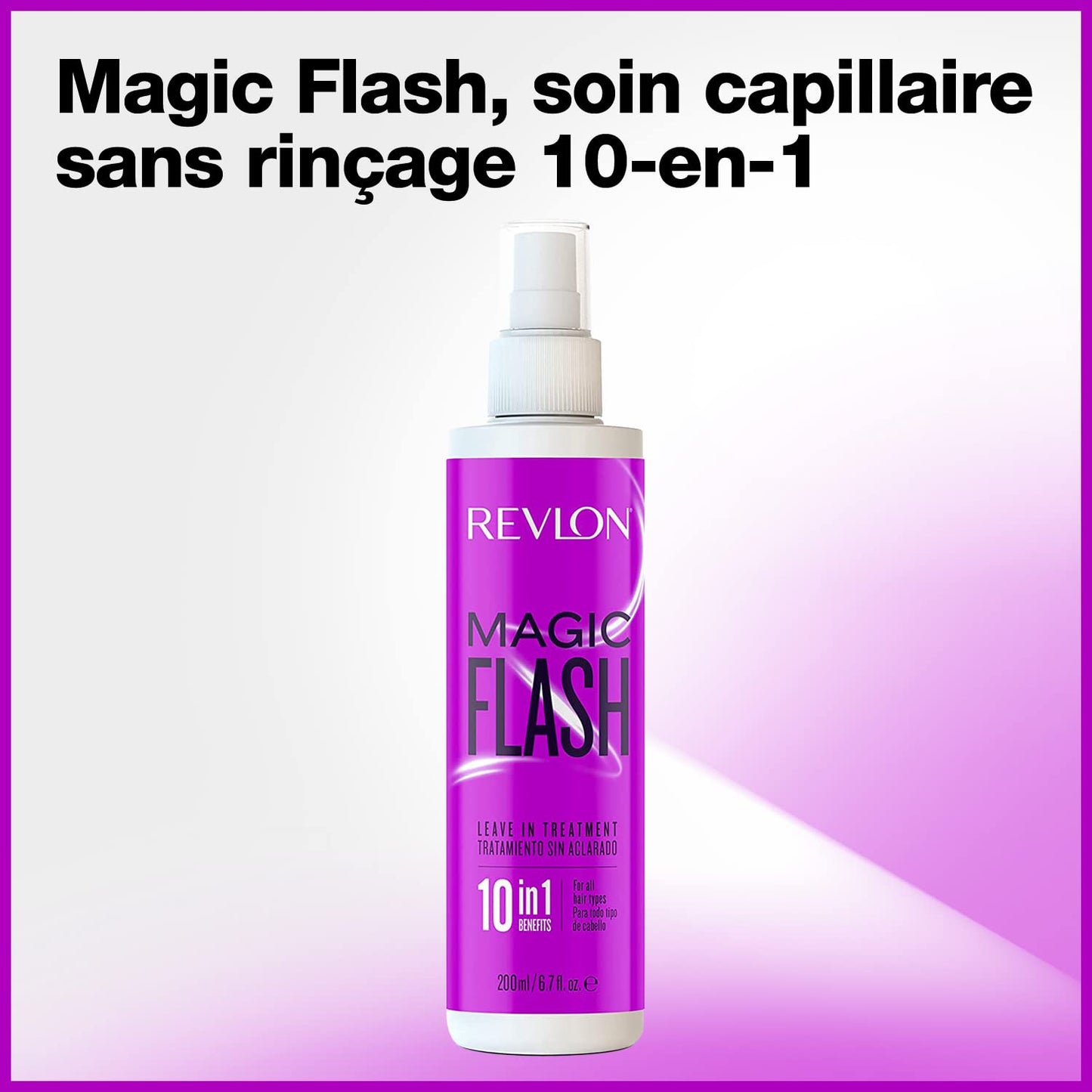 Revlon Magic Flash, cuidado del cabello sin enjuague 10 en 1, 200 ml