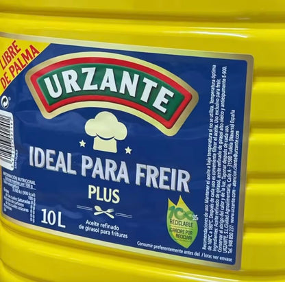 Aceite de Girasol PLUS - Aceite de Girasol Especial Freir - 10 LITROS - Urzante - Libre de Palma