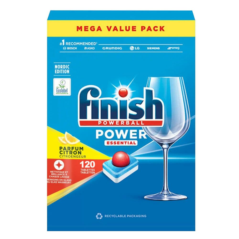 Finish Tabletas Lavavajillas Power All-in-1 Lemon 120 piezas