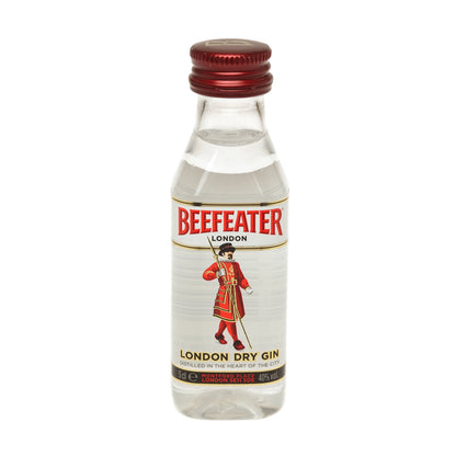 Pack 12 botellitas ginebra BEEFEATER 50ml miniatures