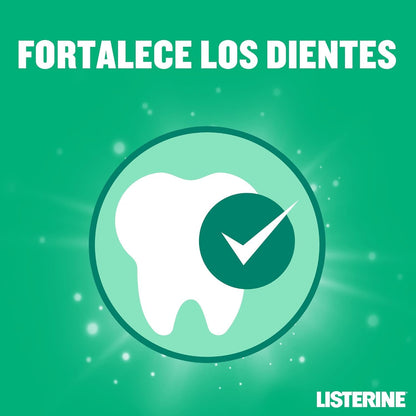 Listerine Protección Dientes y Encías (pack de 2 x 1L), enjuague bucal con flúor, colutorio bucal con 24 horas de protección - aliento fresco duradero