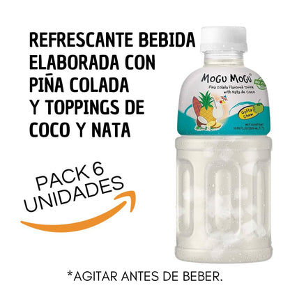 Bebida Mogu Mogu 320ml. Pack 6 Unidades. (6 Botellas) (Piéa Colada)