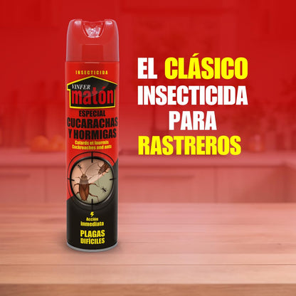 VINFERMATON - Insecticida Matén Cucas Cucarachas y Hormigas Instantáneo 600ml