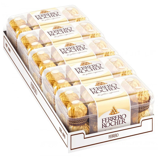 5 unidades FERRERO ROCHER T16 200G | Paquete de 5 unidades