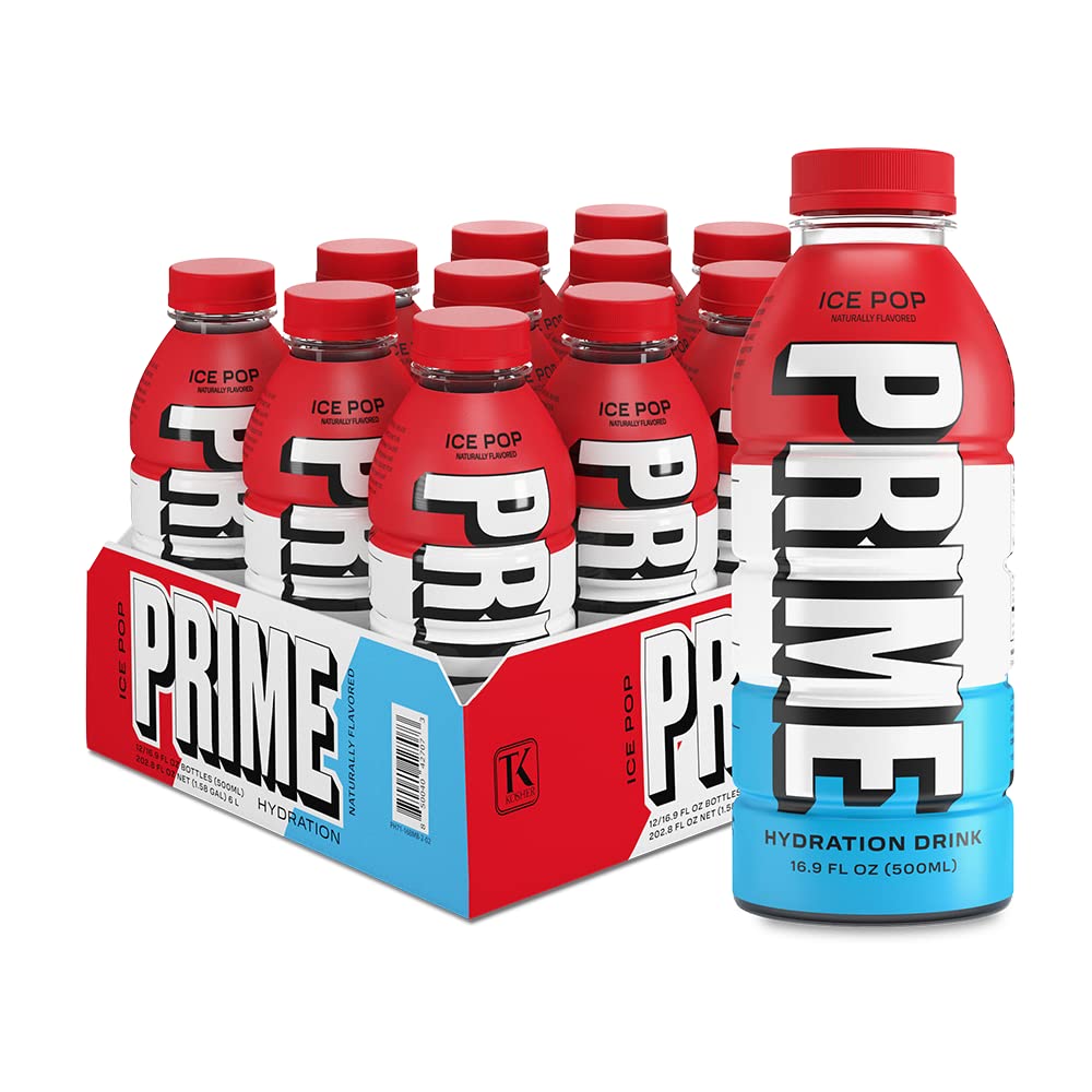 Prime Hydration Drink Sabor "Ice Pop" (paquete de 12)