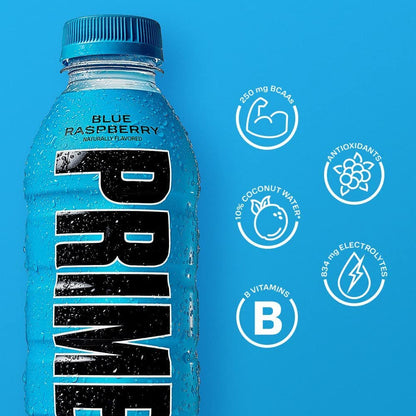 Prime Hydration Drink Blue Raspberry 12x500ml