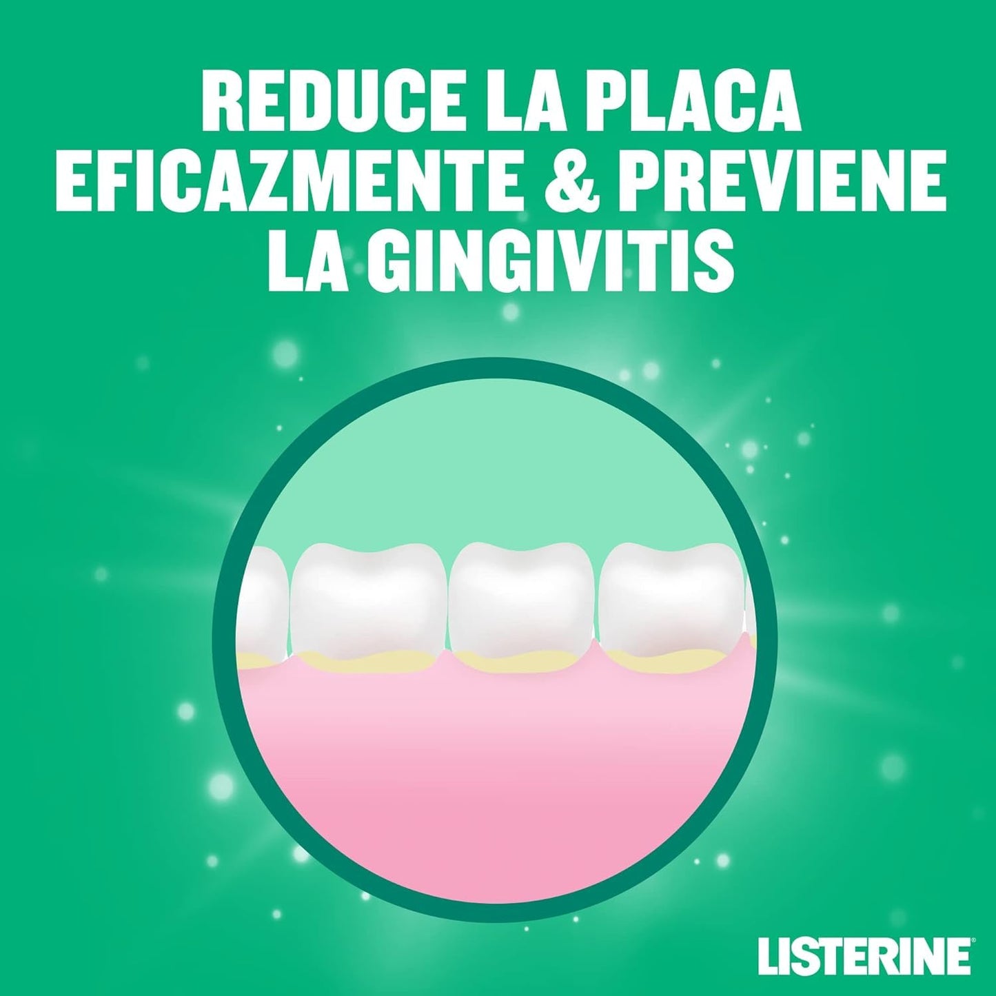 Listerine Protección Dientes y Encías (pack de 2 x 1L), enjuague bucal con flúor, colutorio bucal con 24 horas de protección - aliento fresco duradero