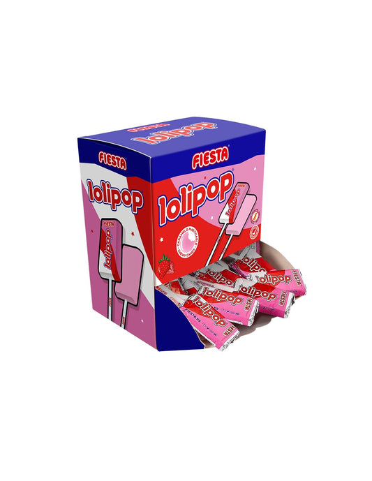 Piruletas Corazón, Chupa Koyak Cereza, Piruleta Lolipop Fiesta 20u (Lolipop 20 Unidades)