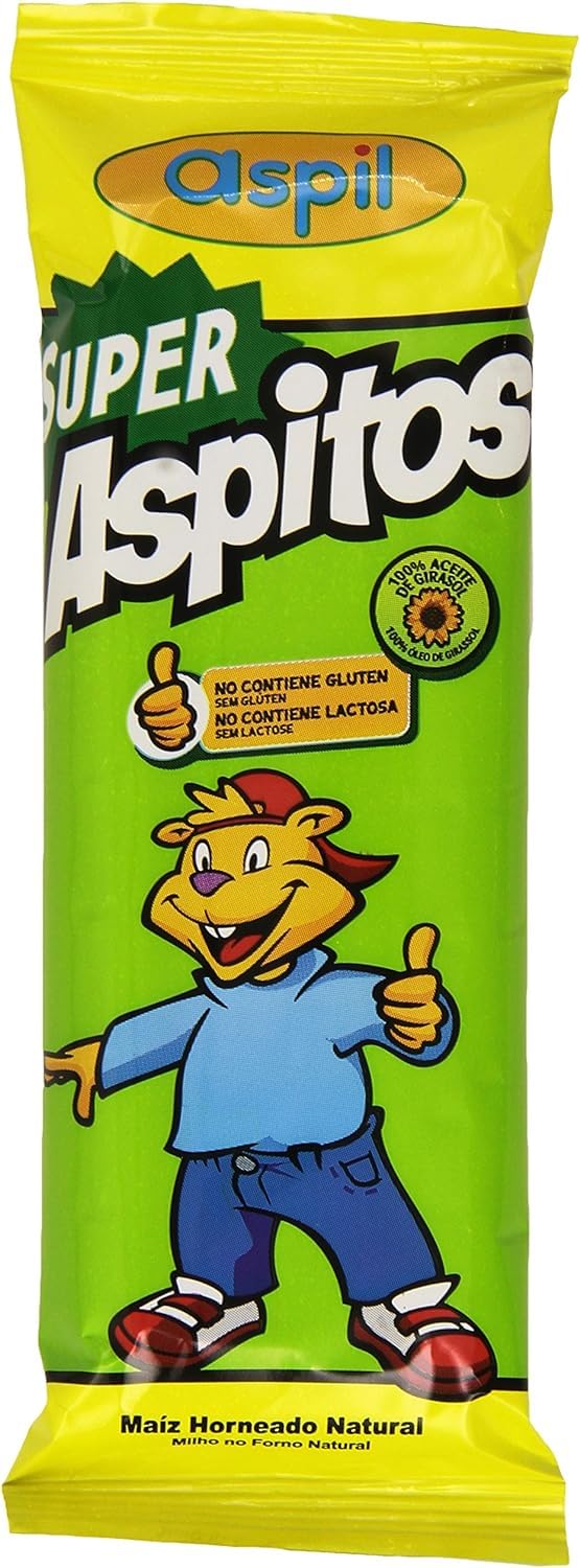 Gusanitos de Maiz Aspitos - Aspil - Super Aspitos Natural - Caja con 75 unidades