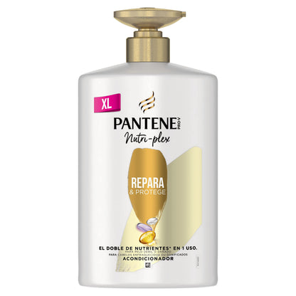 Pantene Acondicionador Nutri-Plex Repara Y Protege, Doble De Nutrientes Con 1 Uso, Pelo Seco Y Dańado, 1000 ML