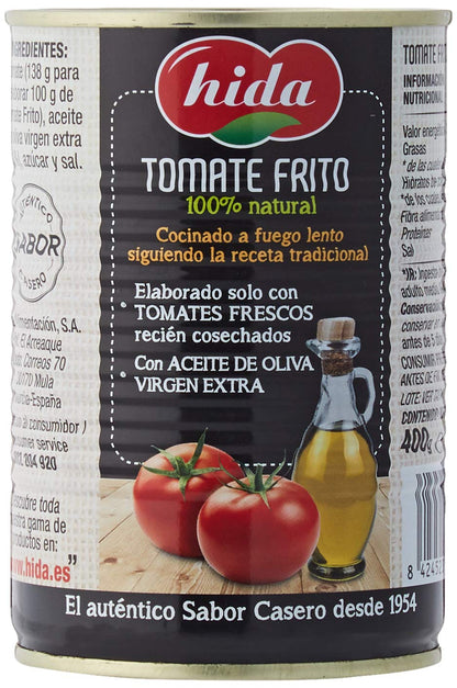 Hida Tomate Frito 400g x 6 Latas - Total: 2400 g