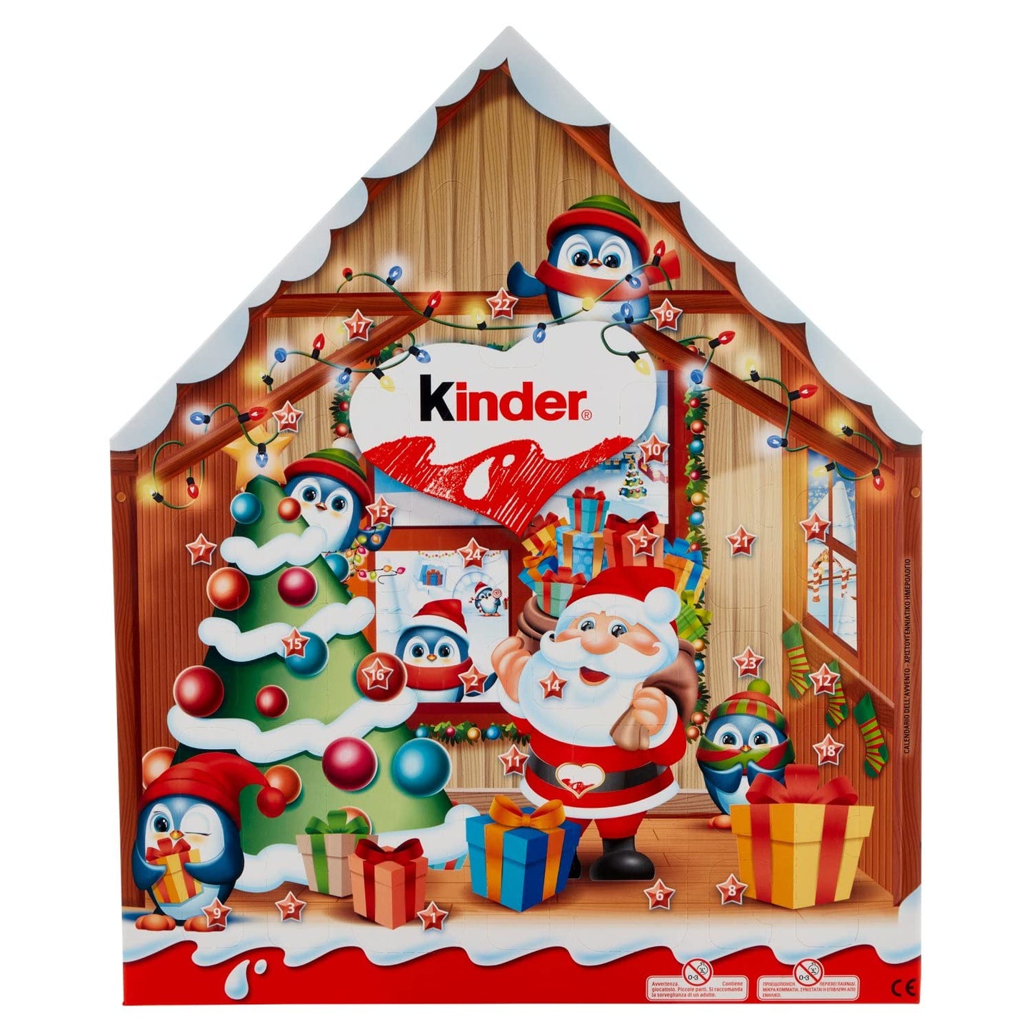 Kinder Calendario de Adviento Chocolate Casa de Navidad 184g